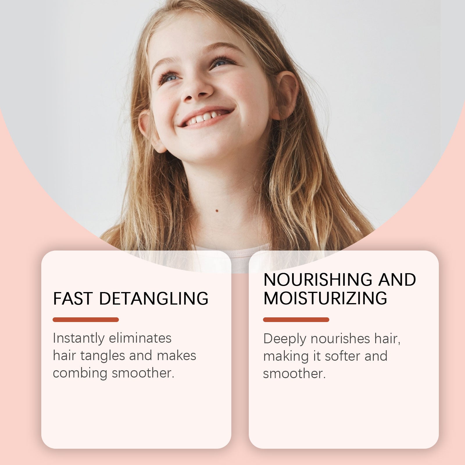 Children's Anti-Tangling Hair Spray, Moisturizing, Smoothing, Nourishing, Smooth Gloss, Gentle Care ,100ml