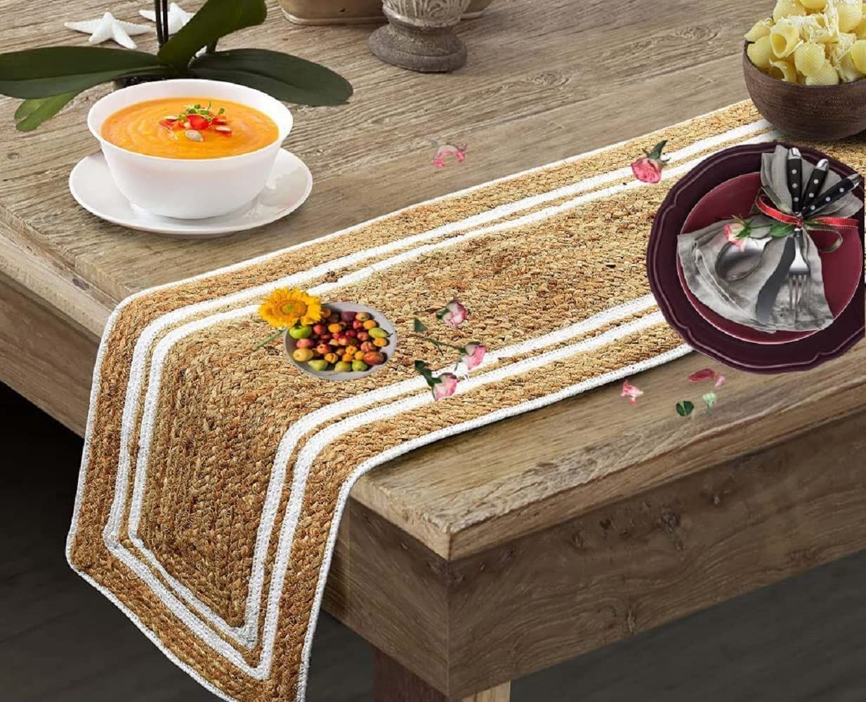 Modern Home Heat Resistant Dining Table Runner for Dining