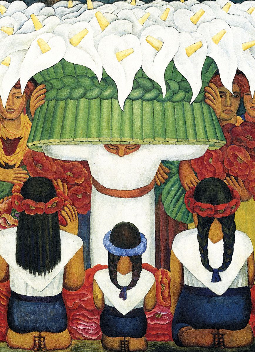Flower Festival by Diego Rivera 1000 Pieces Puzzle
