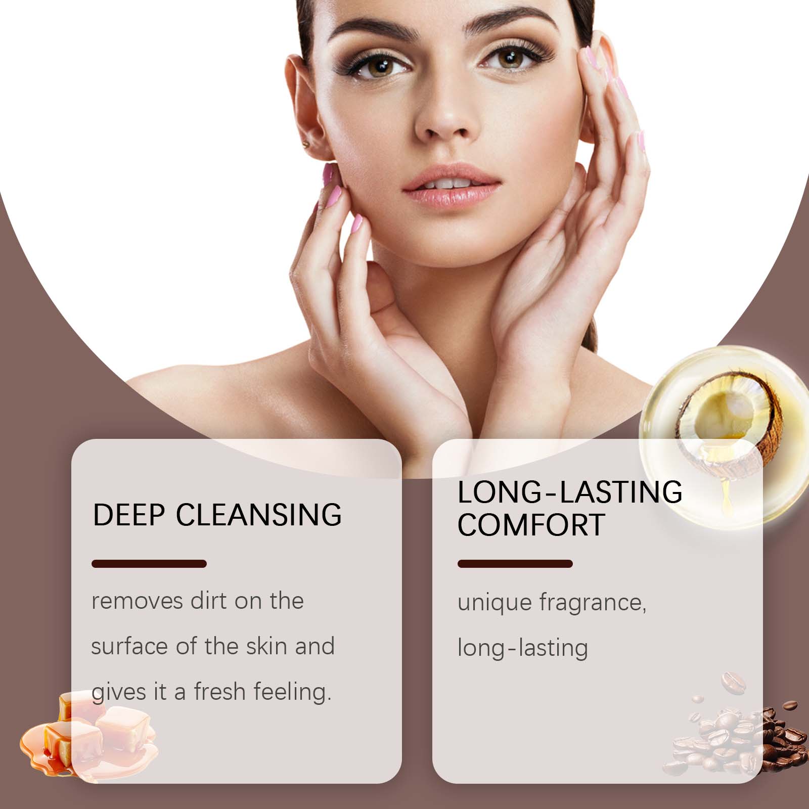 Coffee Nourishing Body Cleansing Soap, Hydrating, Refreshing, Soft Skin ,100g