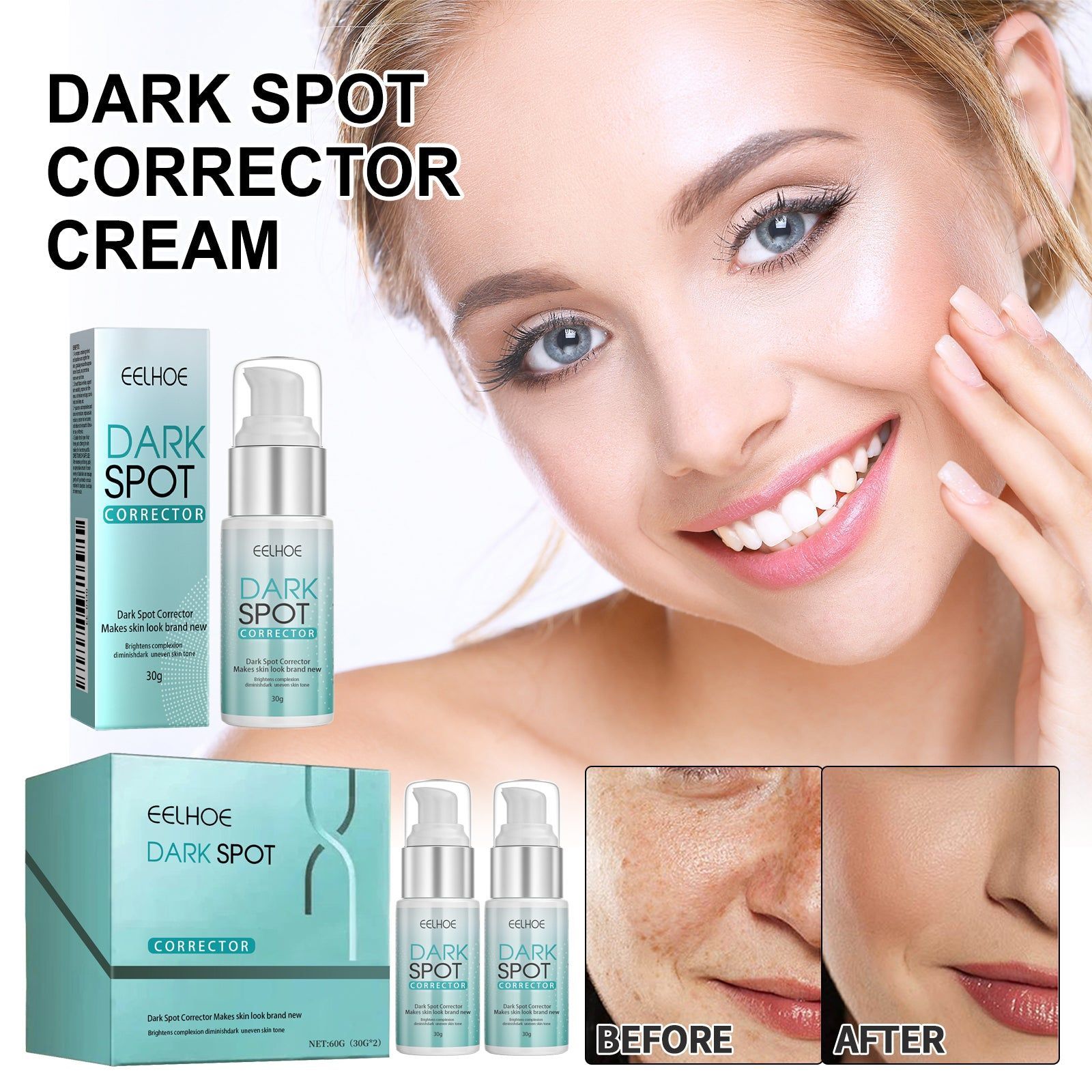 Dark Spot Corrector Cream, Brightening Moisturizer, Fade Dark Spots, Skin Repair ,30g