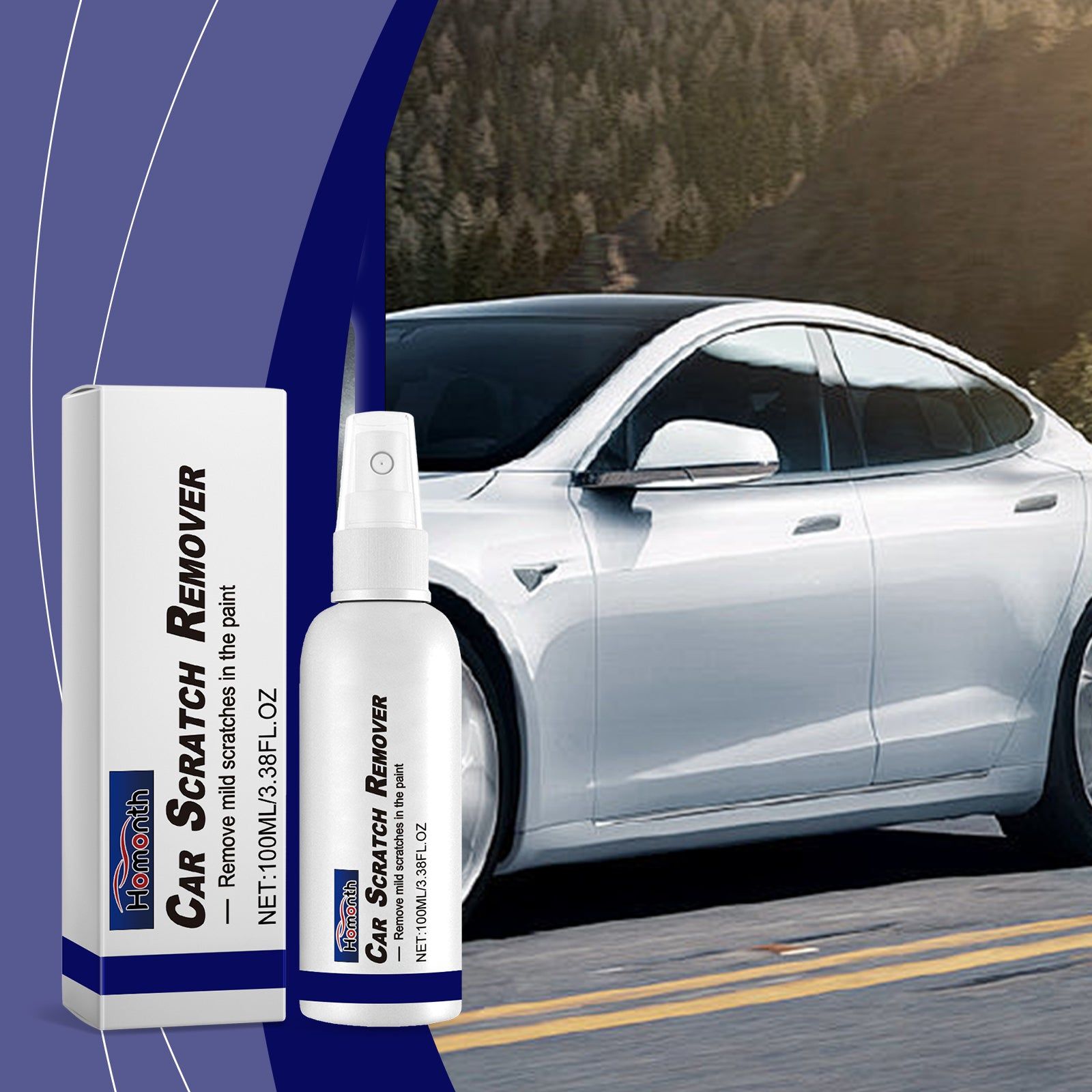 Car Scratch Remover Spray, Paint Scratch Repair, Easy Surface Care, Auto Scratch Coating ,100ml