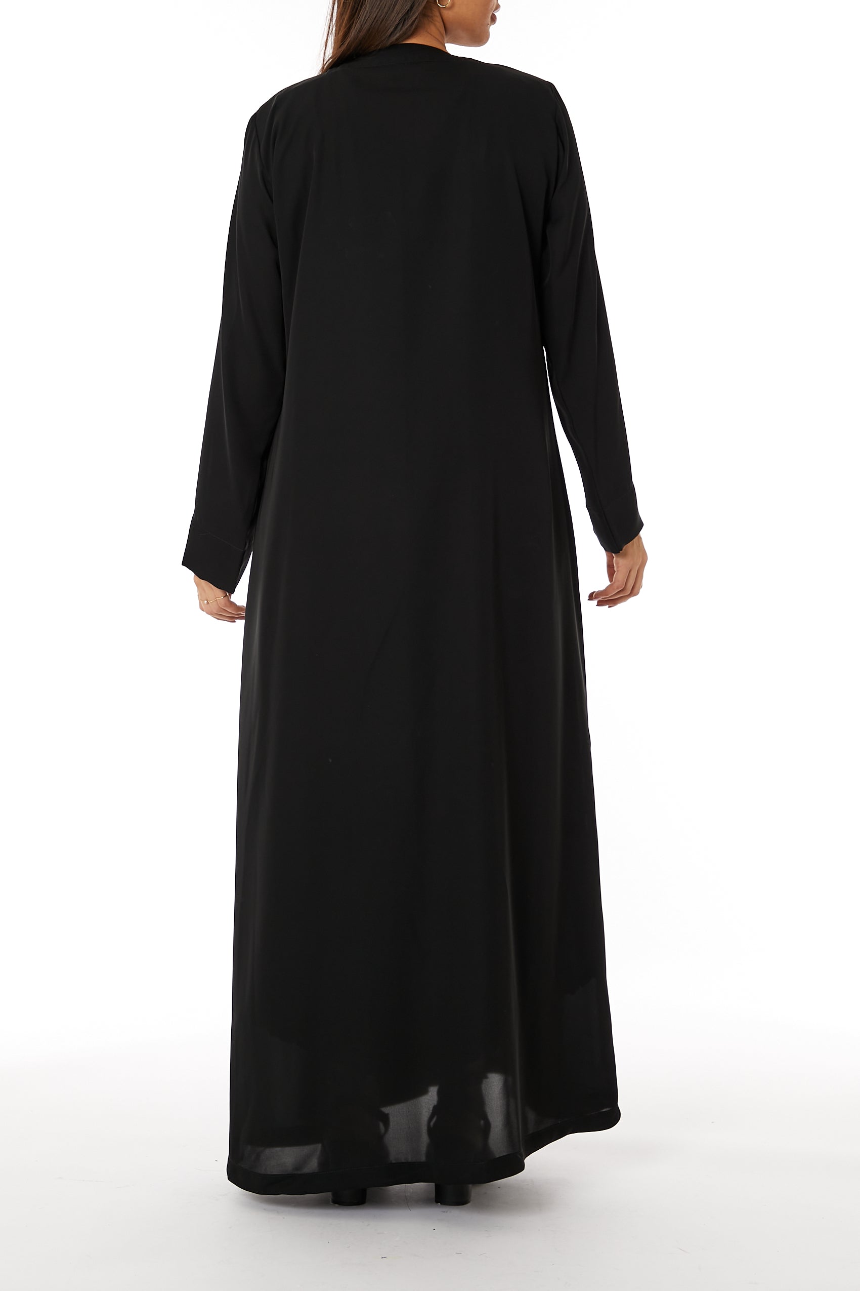 MOiSTREET Black Nida Embellished Abaya