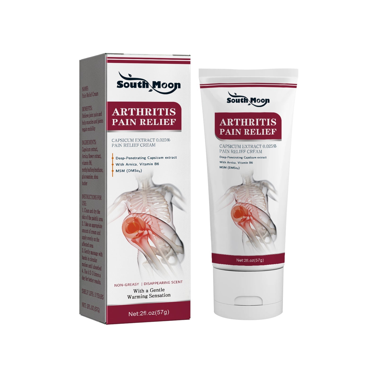 Relieve Joint Pain Fast, Pain Relief Cream for Joints, Knees, Neck, Hands, Feet ,57g