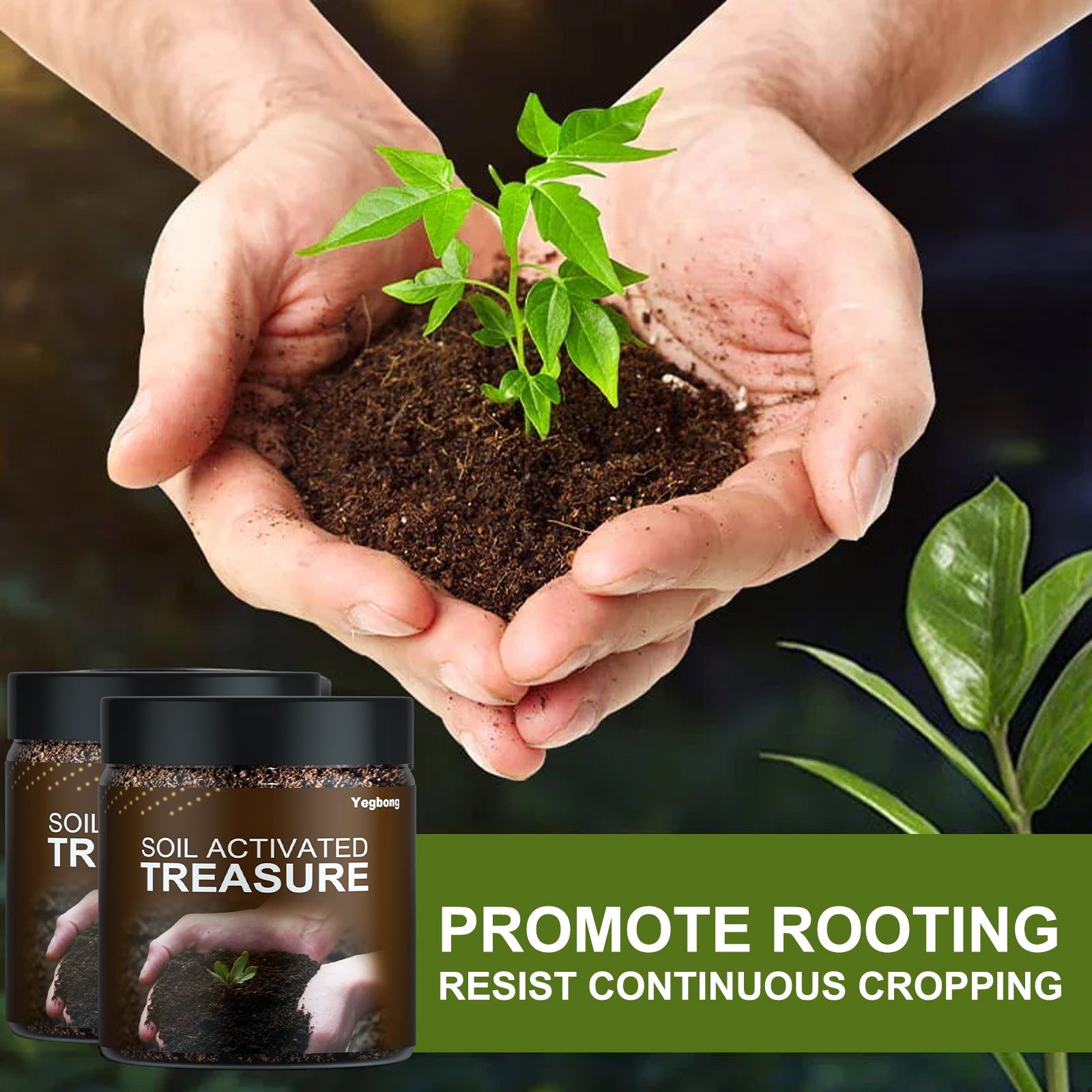 Boost Plant Growth, Improve Soil Carbon, Promote Roots, Easy Fertilizer Solution ,100g