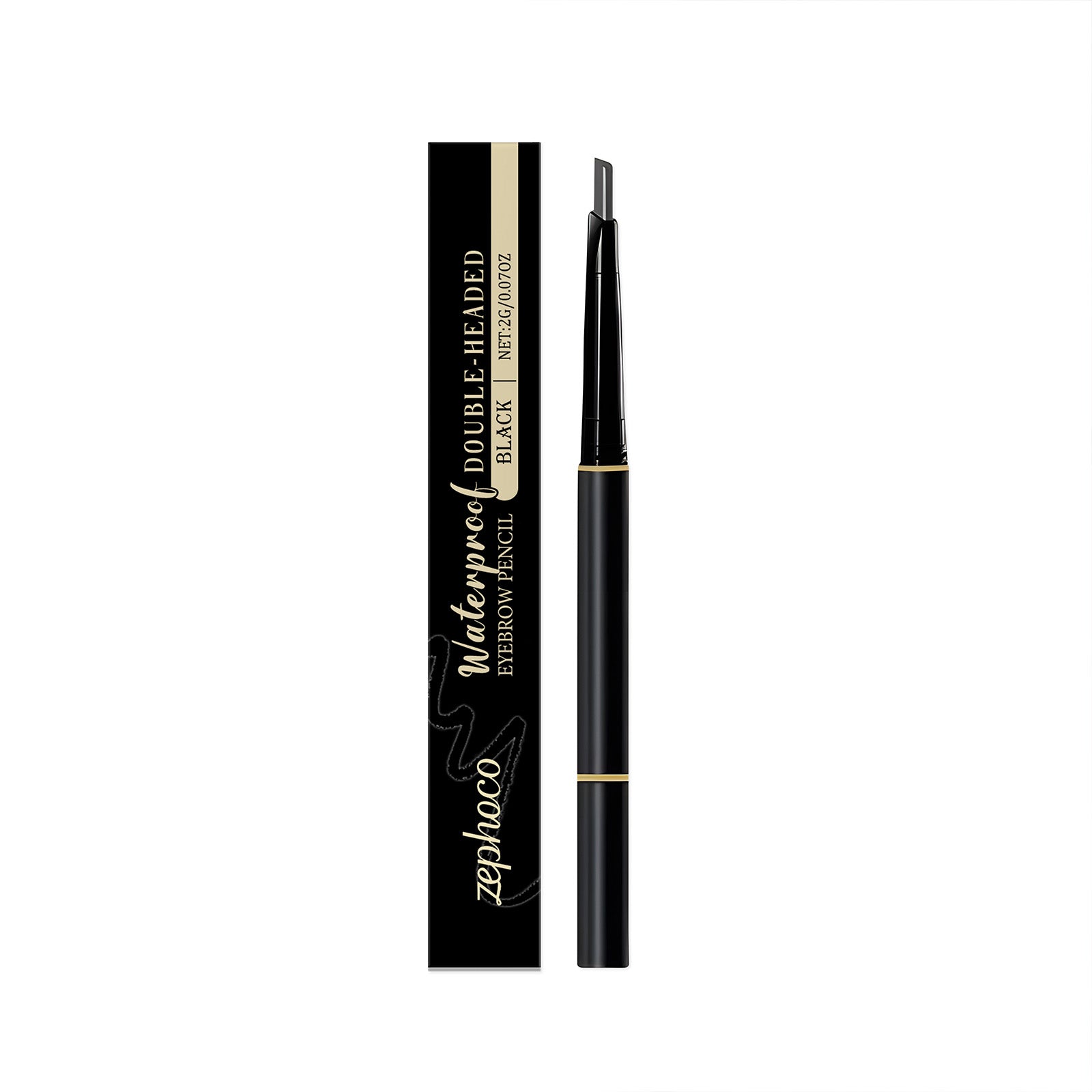Dual-Head Eyebrow Pencil, Natural Color Development, Waterproof, Long-Lasting, Easy Touch-Up ,2g