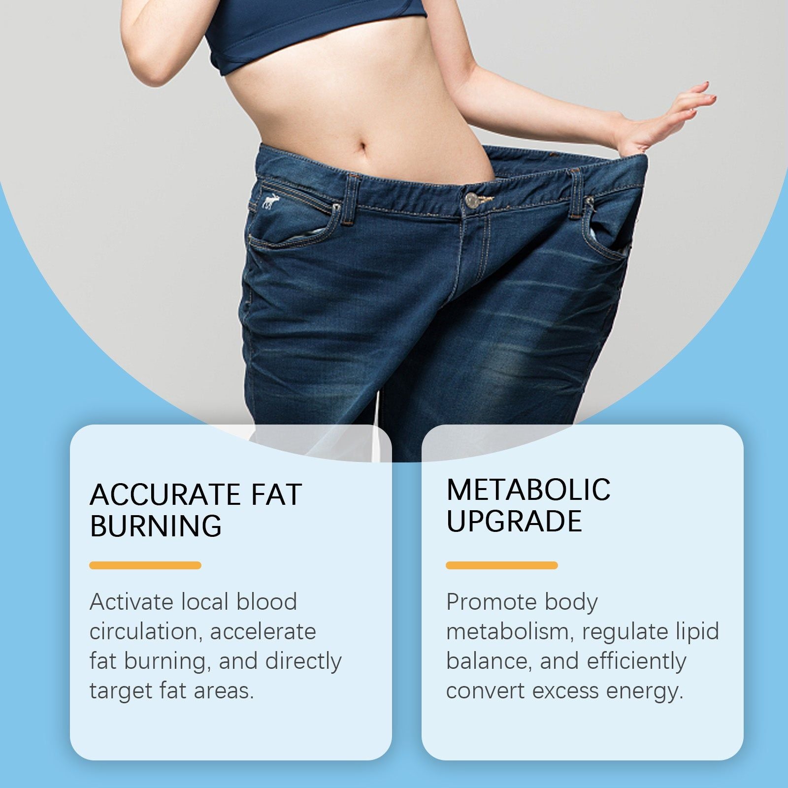 Belly Toning Patch, Slimming & Firming Body Care, Natural Fat Burner, Easy to Use ,10pcs