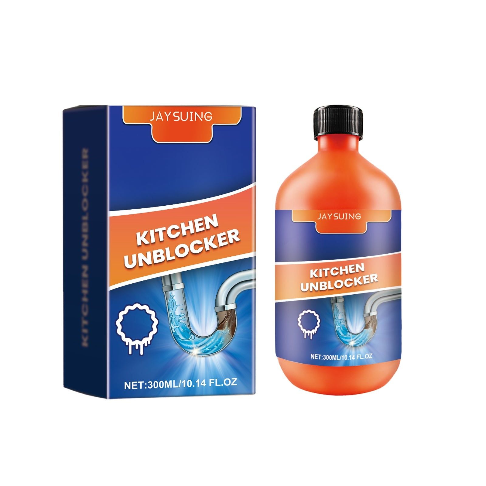 Pipe Cleaner, Fast Drain Blockage Removal, Eco-Friendly Kitchen Solution ,300ml