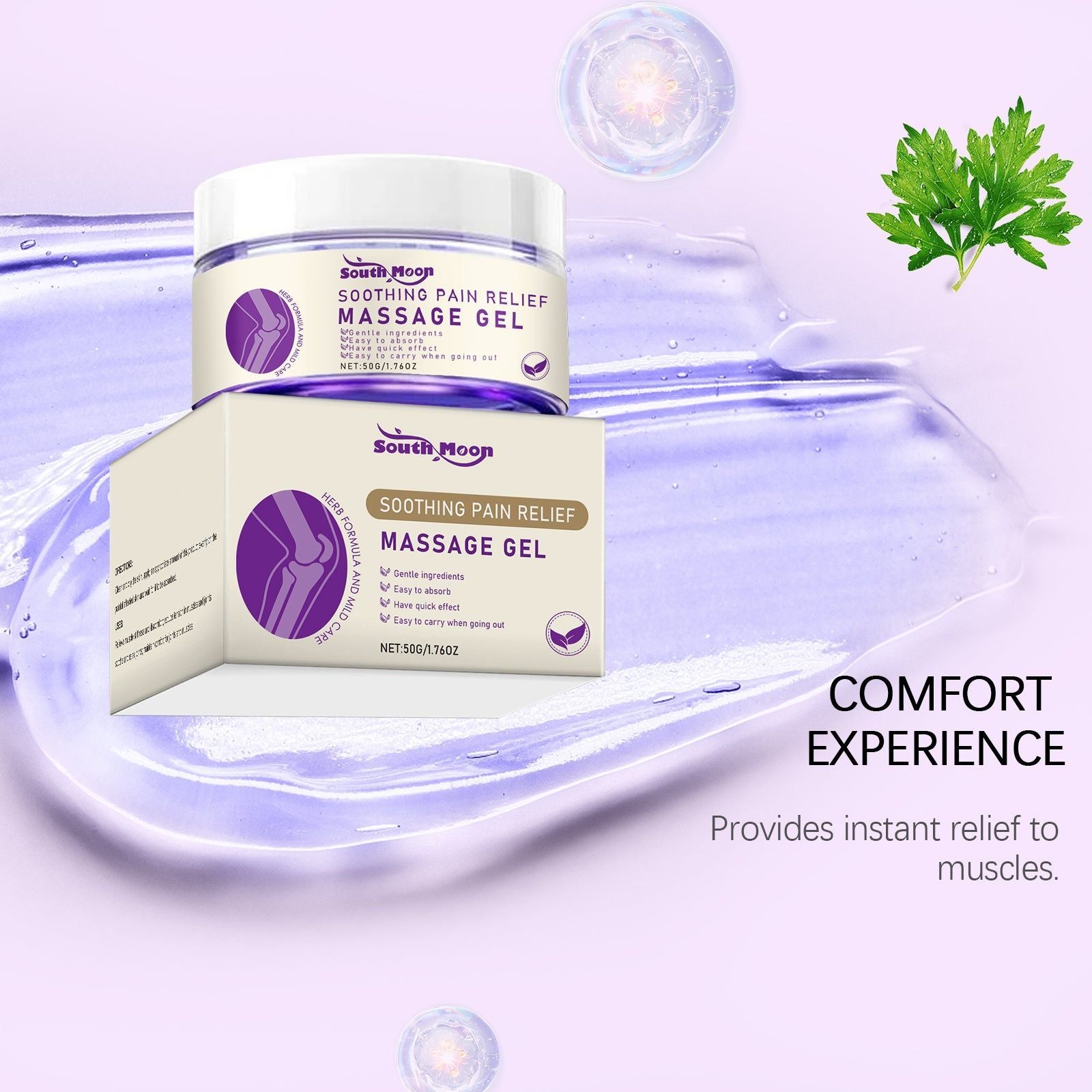 Body Care Gel for Joints, Pain Relief, Natural, Fast-Absorbing ,50g
