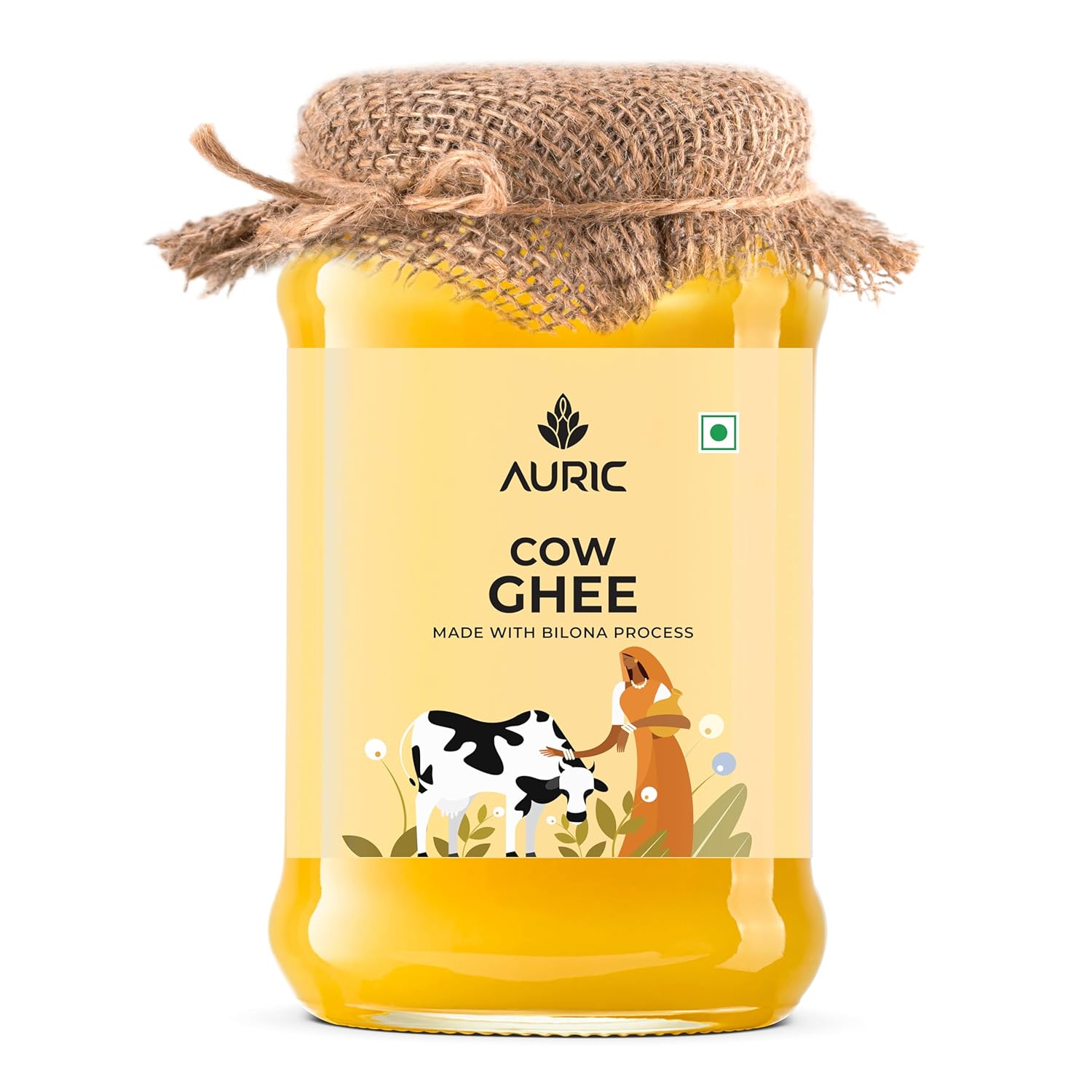 Auric A2 Bilona Desi Cow Ghee 1000 ml