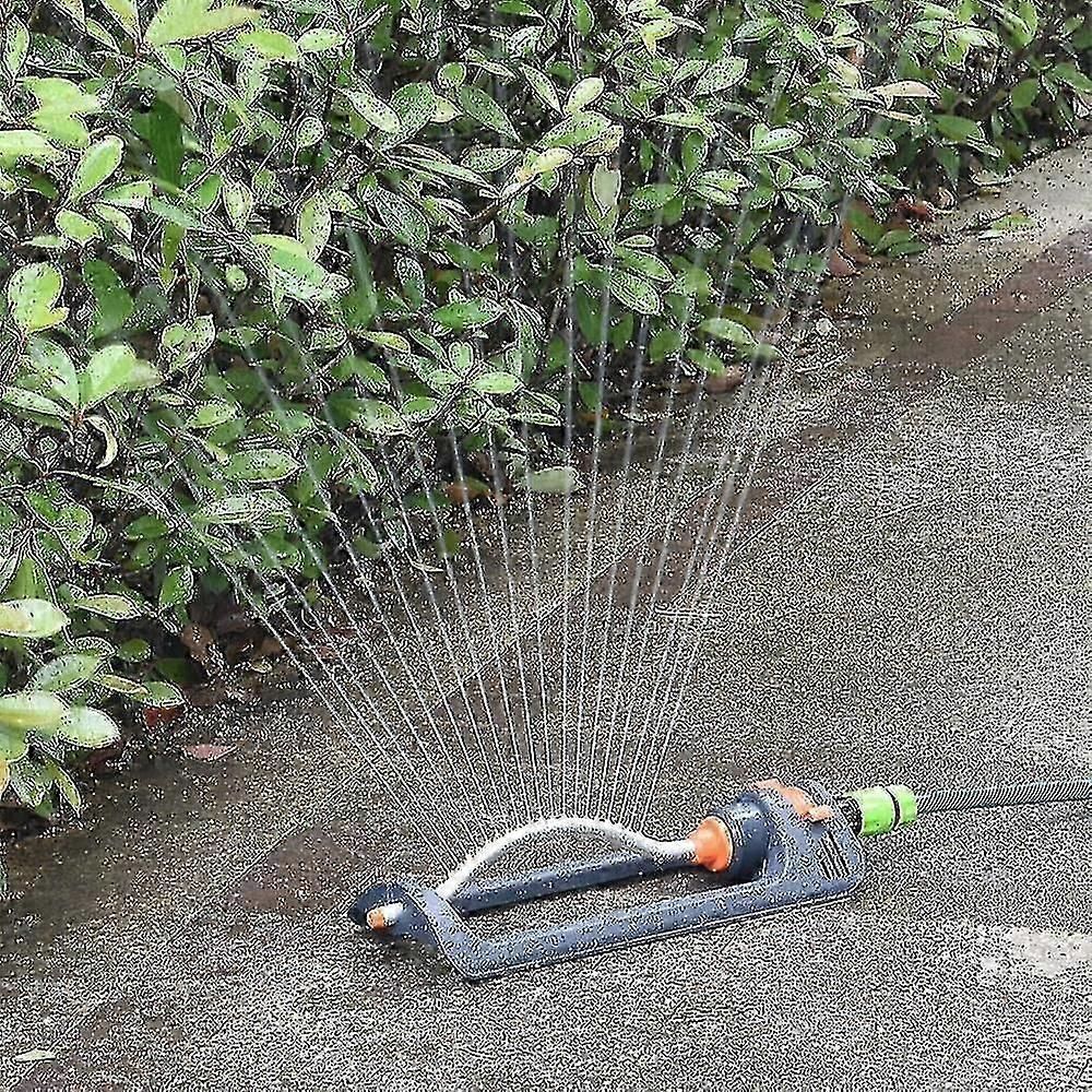 Lawn Sprinkler, Oscillating Sprinkler With 19 Hole Brass Nozzles, Water Sprinkler, Irrigation Sprinkler For Lawn
