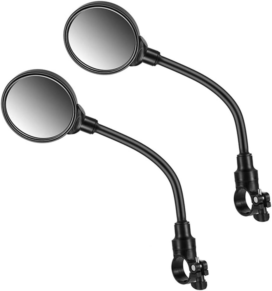 2pcs Adjustable Hose Mirror Reflector For Mountain Bike Electric Bicycle Accessories