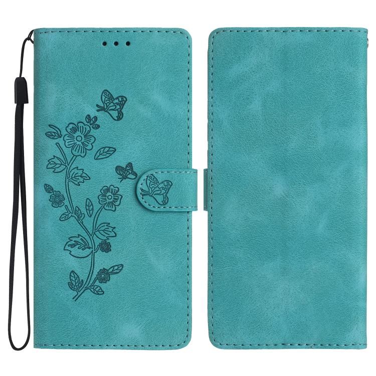 For iPhone 18 Pro Max / iPhone 17 Pro Max Flower Butterfly Embossing Pattern Leather Phone Case