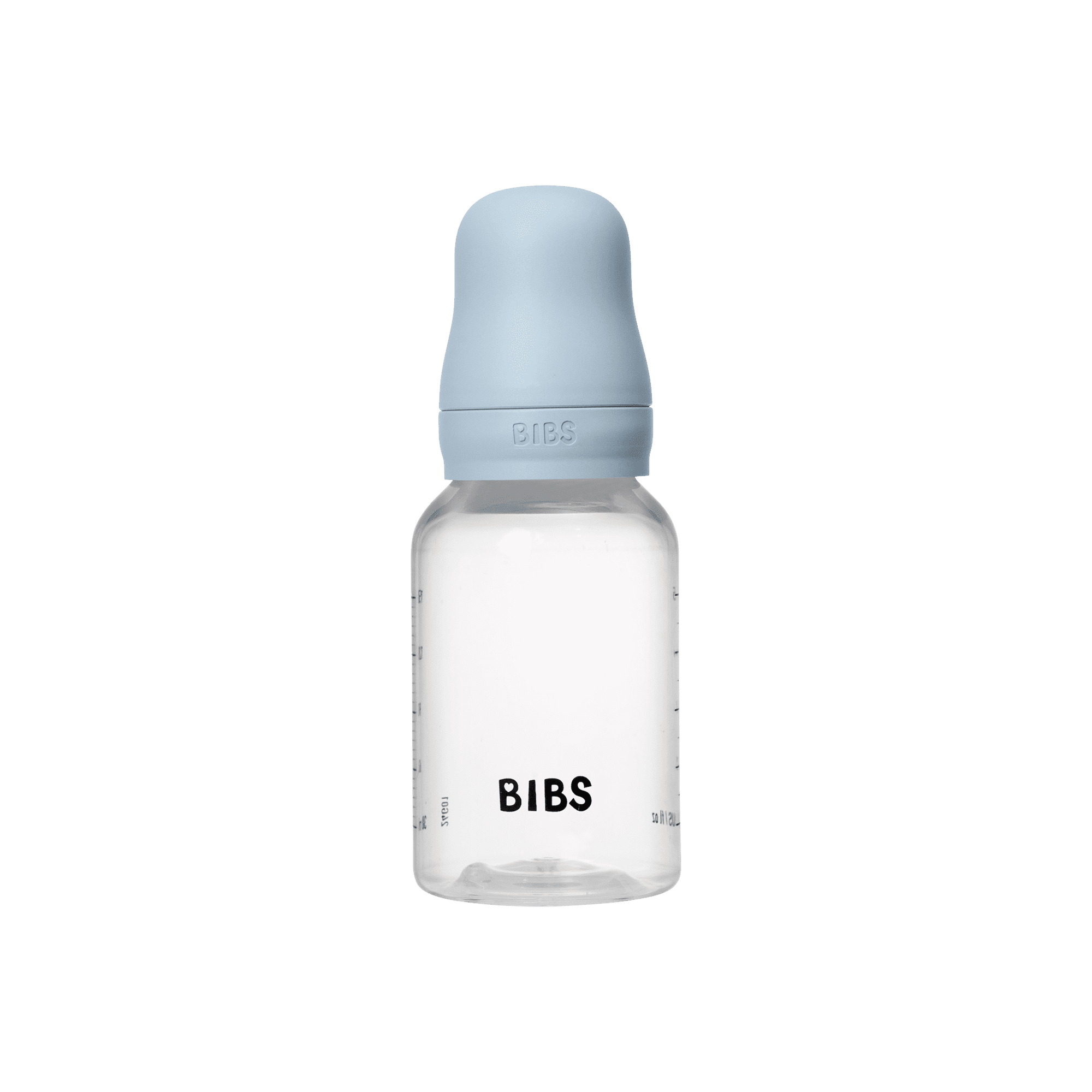 BIBS Baby Bottle with Round Latex Nipple – 150 ml Slow Flow | Baby Blue