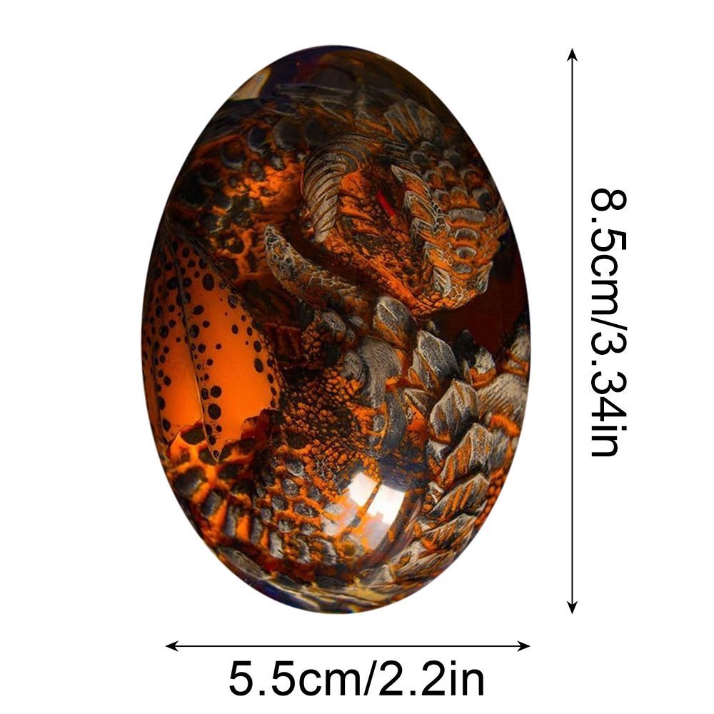 Lava Dragon Egg Dream Crystal Dinosaur Egg Souvenir Resin Sculpture Ornaments Home Decor