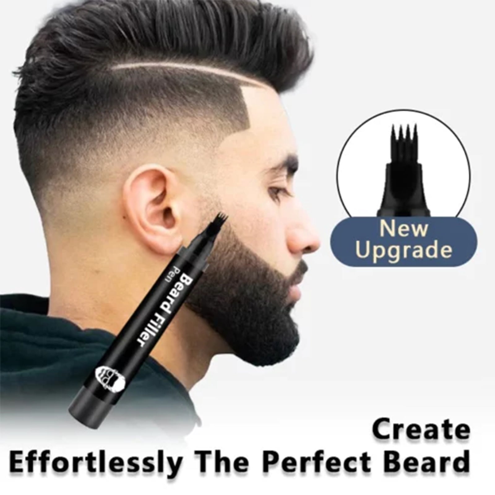Beard Filler Pen, Waterproof, Easy-To-Use, Natural Full Beard, Men's Grooming Tool ,1set