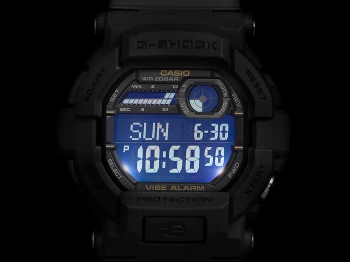 ساعة رقمية متينة من كاسيو G-SHOCK GD-350 مزودة بنظام تنبيه بالاهتزاز
