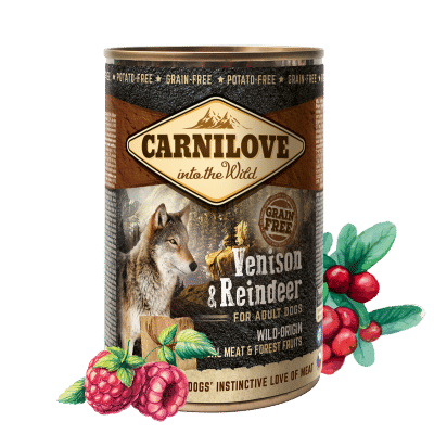 Carnilove Vension & Reindeer for Adult Dogs (wet food cans) 400g