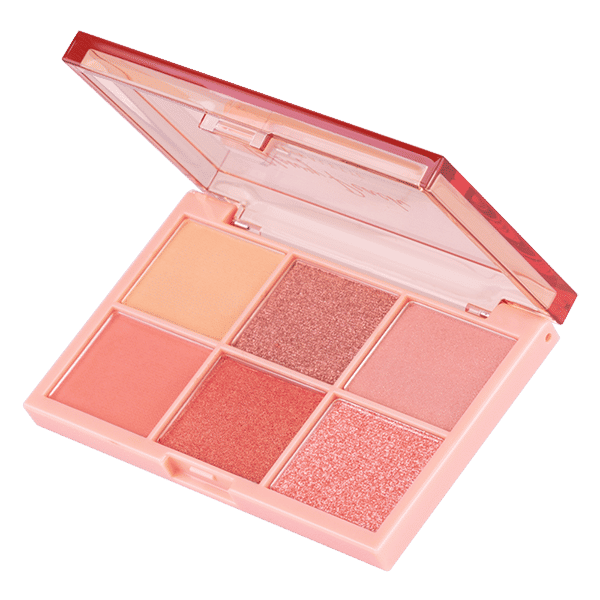 GLOWY PEACH EYE PALETTE 0.7G X 6COLORS BABY BRIGHT (M)