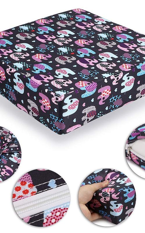 Toddler Booster Cushion Baby Chair Pad Heightening Dining Chair Cushion Cartoon Seat Mat