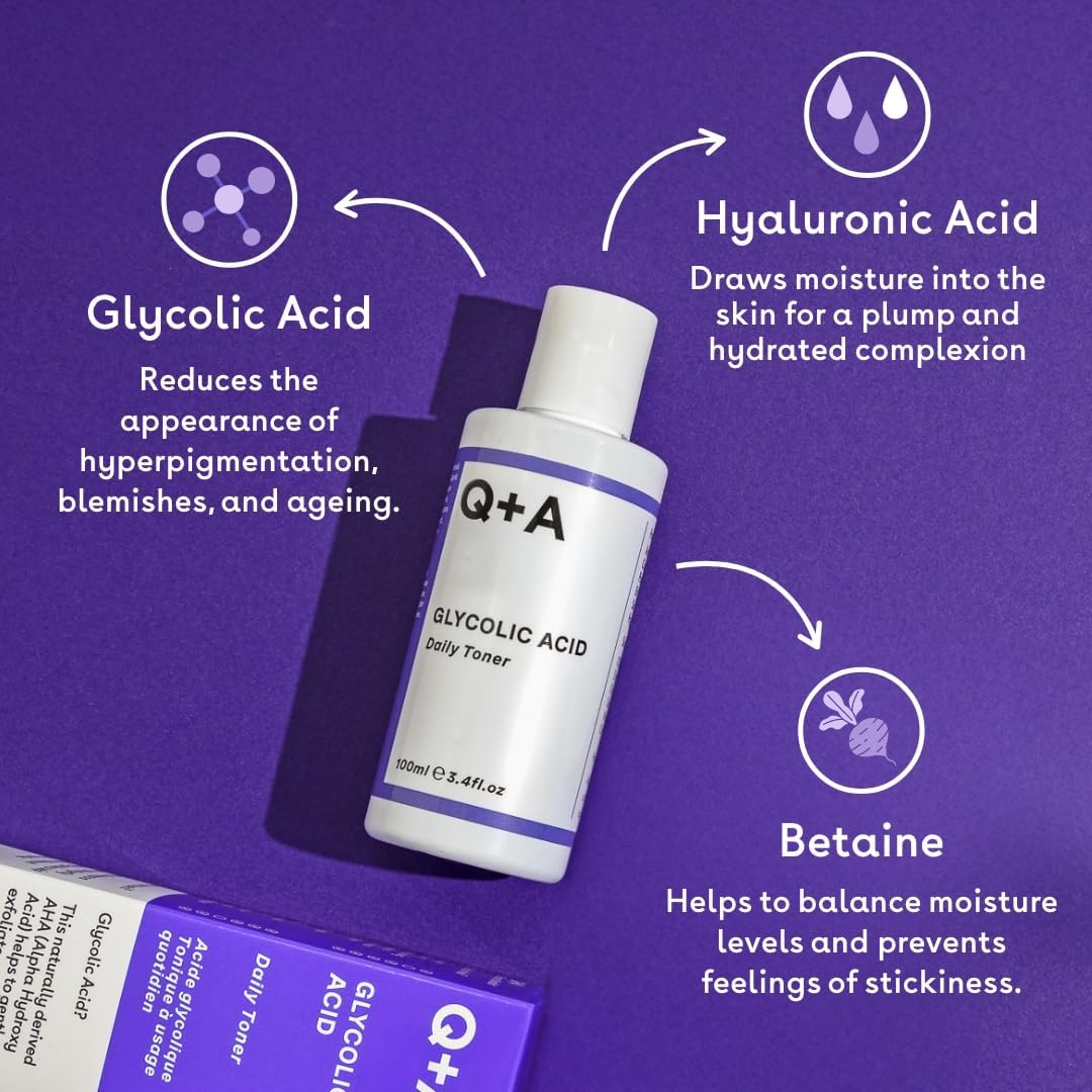 Glycolic Acid Daily Toner — Q+A | تونر يومي بحمض الجليكوليك لتقشير لطيف وتفتيح البشرة