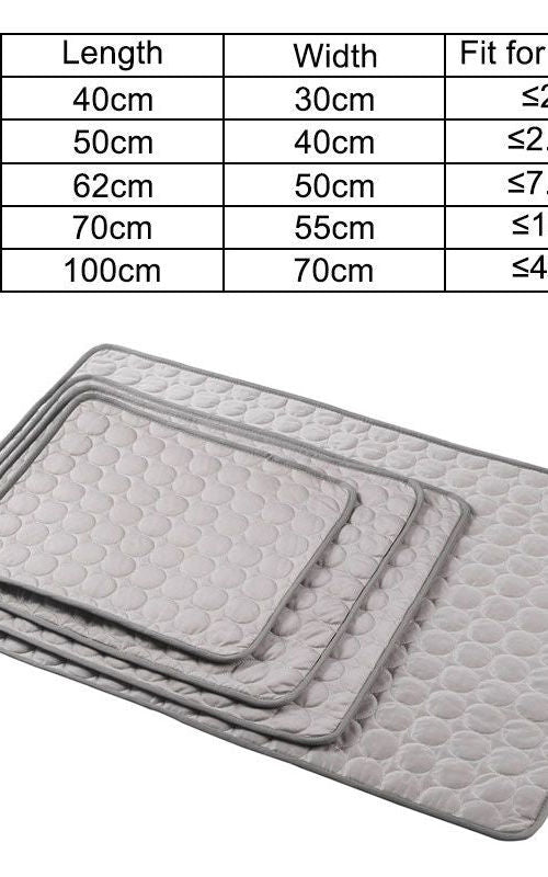 Dog Cooling Mat Sleeping Cooling Pad Washable Cool Blanket For Kennel Sofa Bed