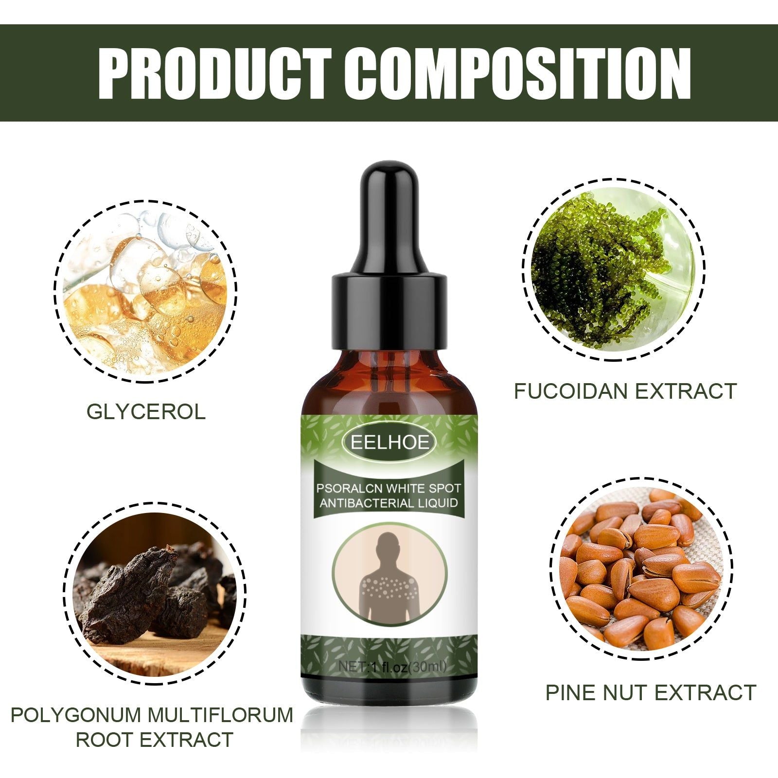 Brighten Skin and Reduce White Spots, Repair Pigmentation, Moisturizing Serum ,30ml