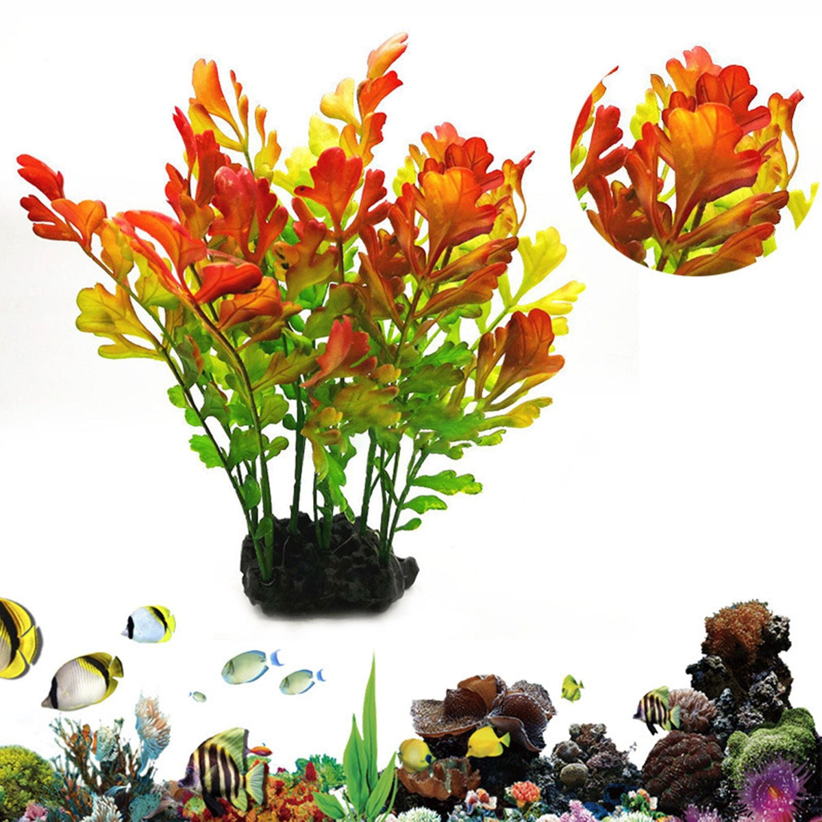 Artificial Aquarium Plants Underwater Grass Fish Tank Ornaments Landscape Decoration