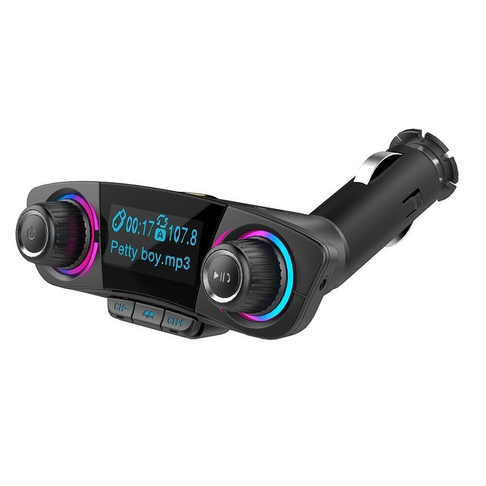 Car Bluetooth FM Transmitter Radio Adapter MP3 Player Dual USB Charger