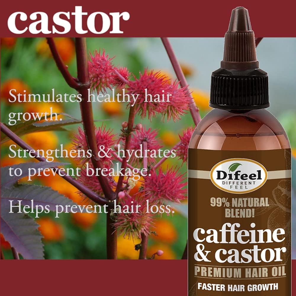 Difeel Caffeine & Castor Premium Hair Oil 75Ml