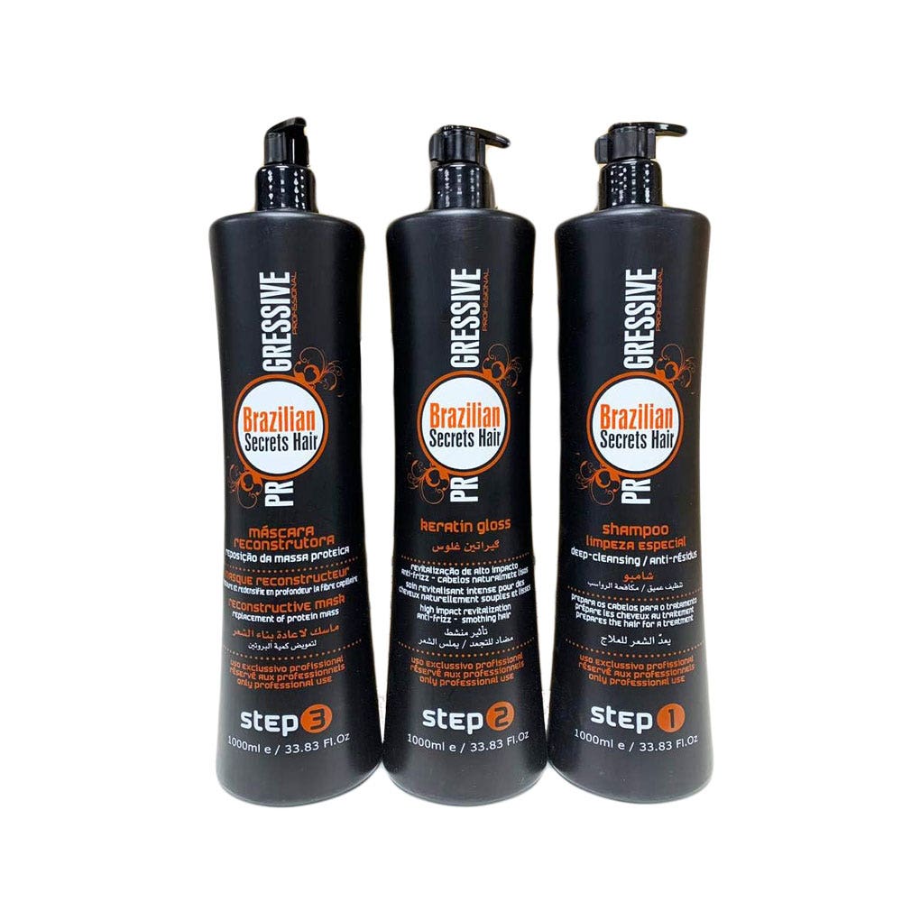 Brazilian Secrets Hair Progressive Kit, 3X1000ml