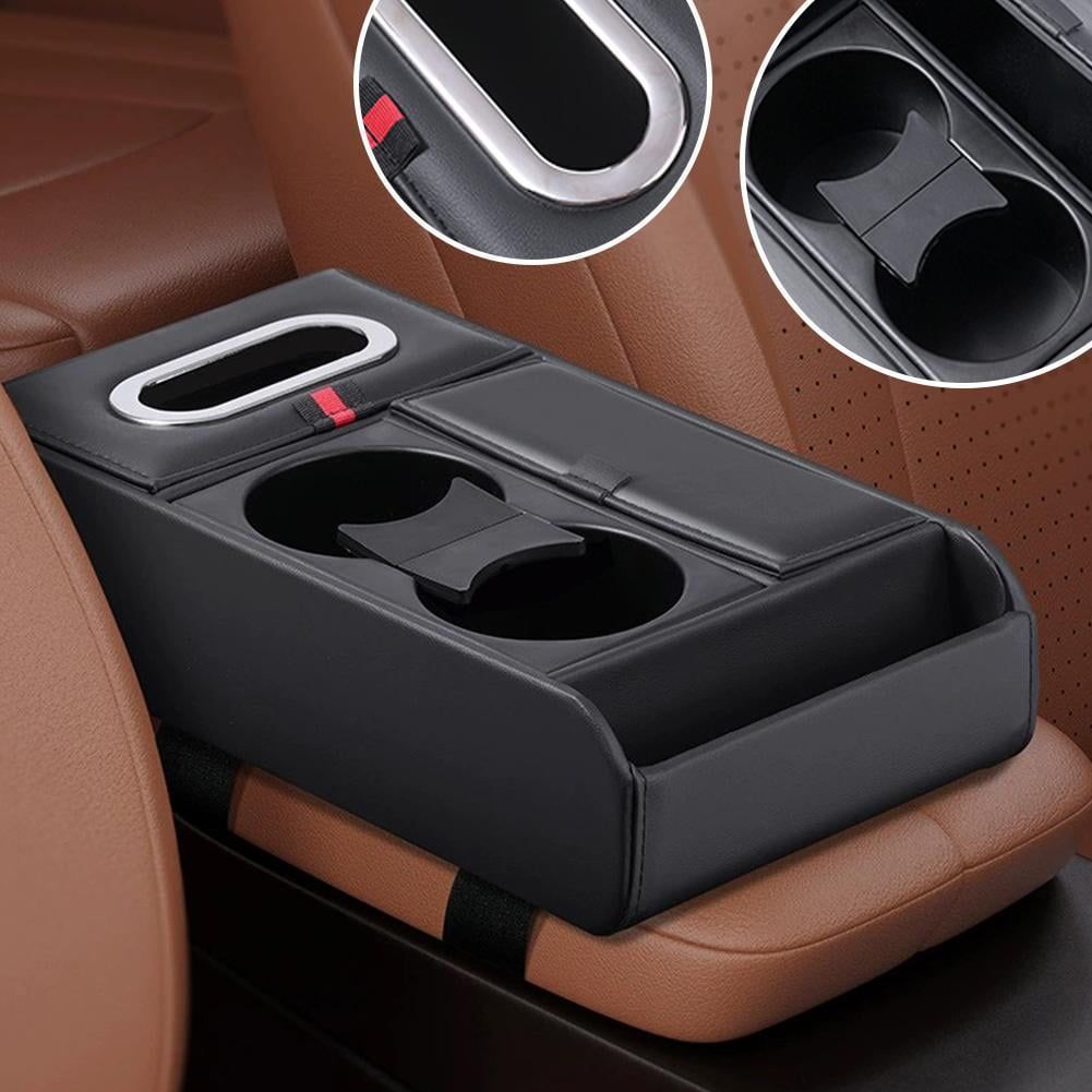 Car Center Console Universal Rear Bench Seat Consoles Back Seat Car Organizer with Cup Holder