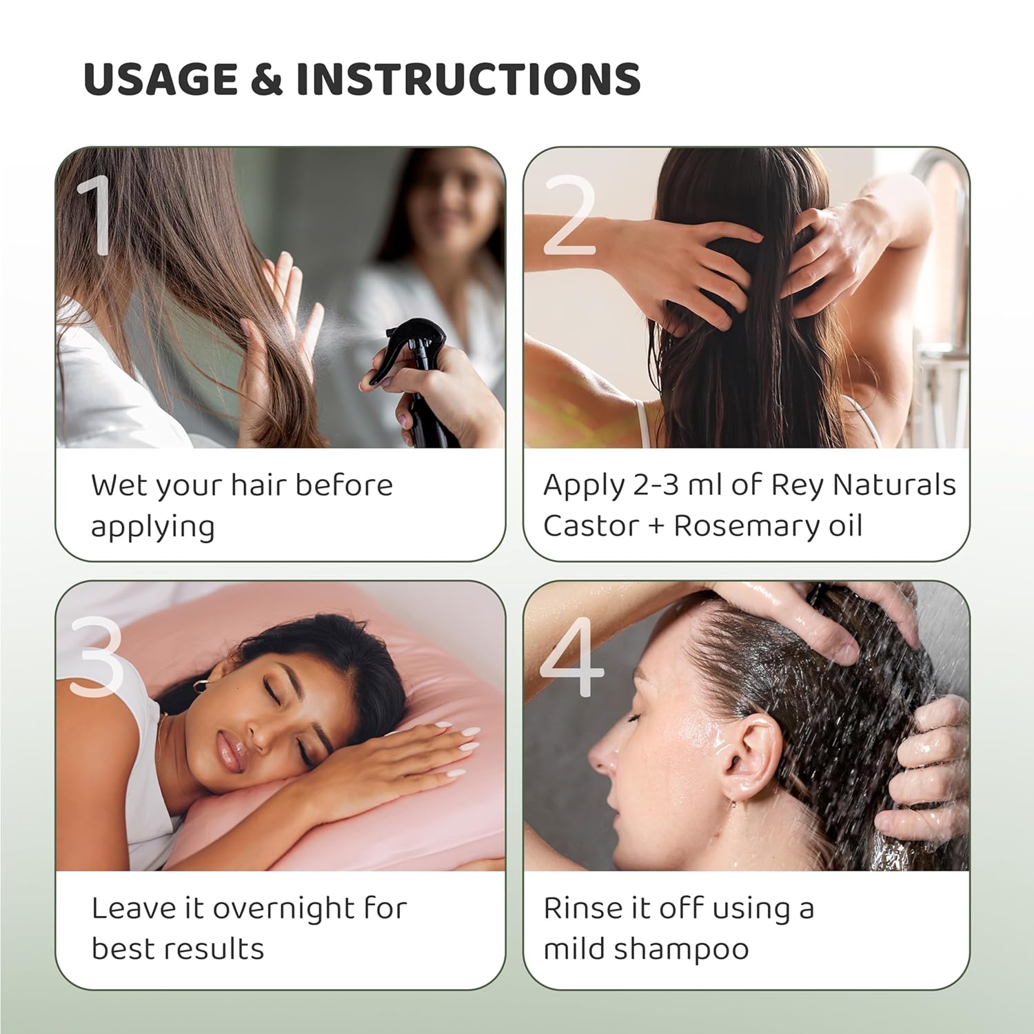 Rey Naturals Castor Oil Plus Rosemary Oil I Pure Rosemary Oil For Hair Growth 200 ml