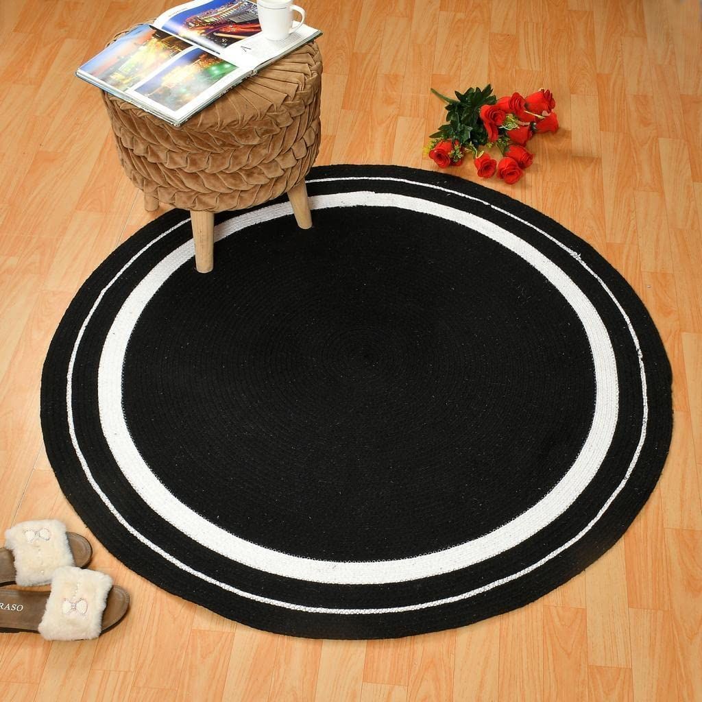 AIESY®  Handmade Reversible Beautiful Braided Collection Rug