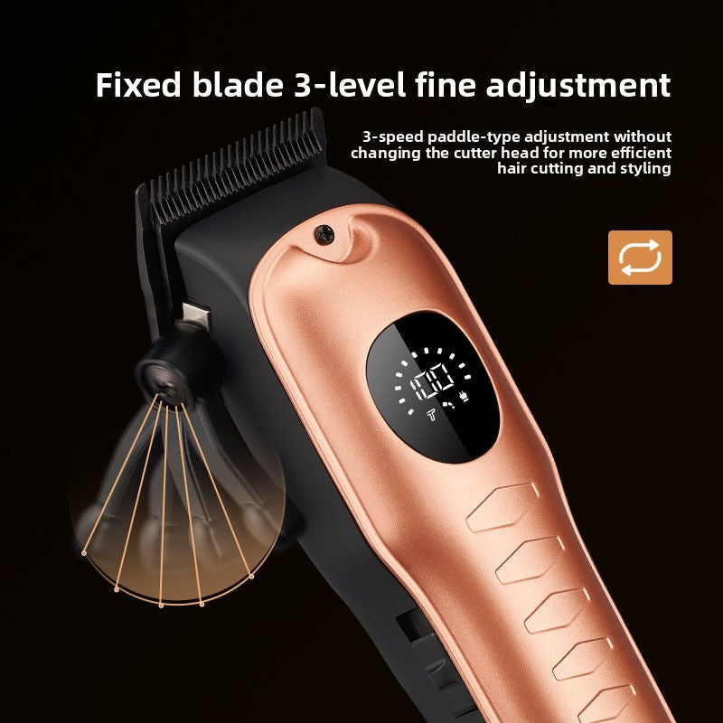 USB Rechargeable Gold Electric Hair Clipper Set