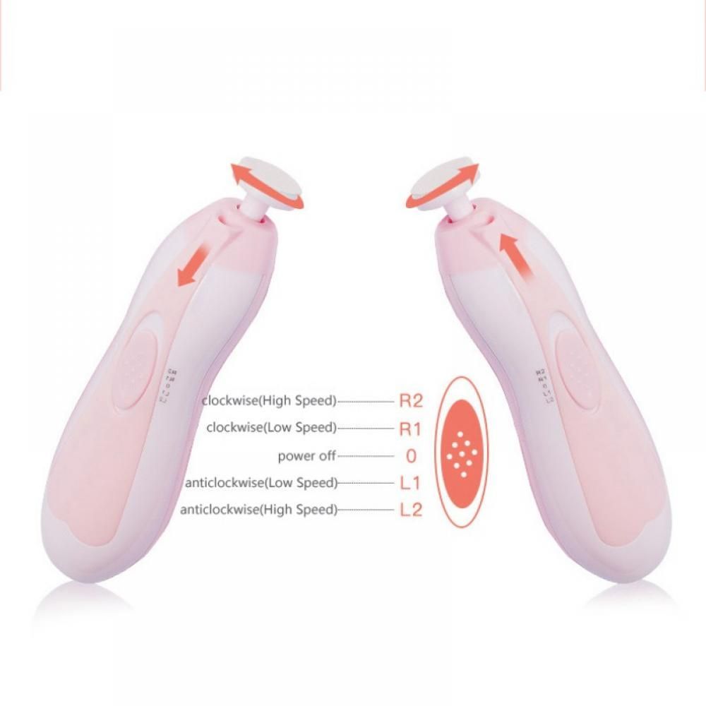 Electric Baby Nail Trimmer Infant Nail Clipper Kit Safety Mute Manicure Tools For Newborn