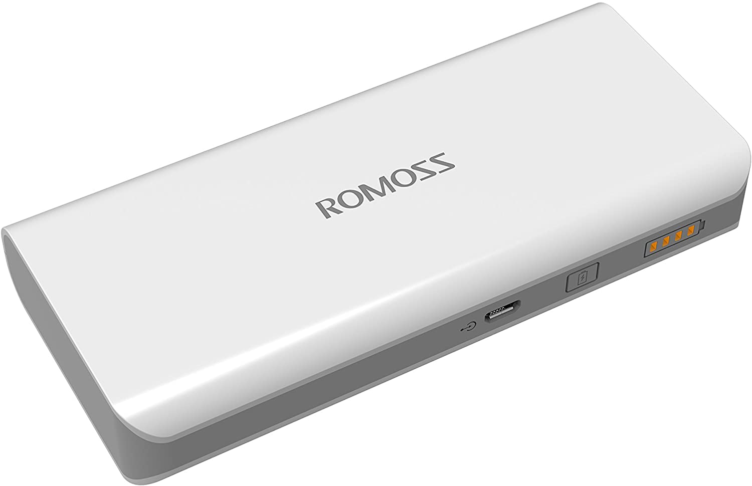 حزمة ROMOSS SOLO4 1+1 8000 mAh Powerbank - أبيض