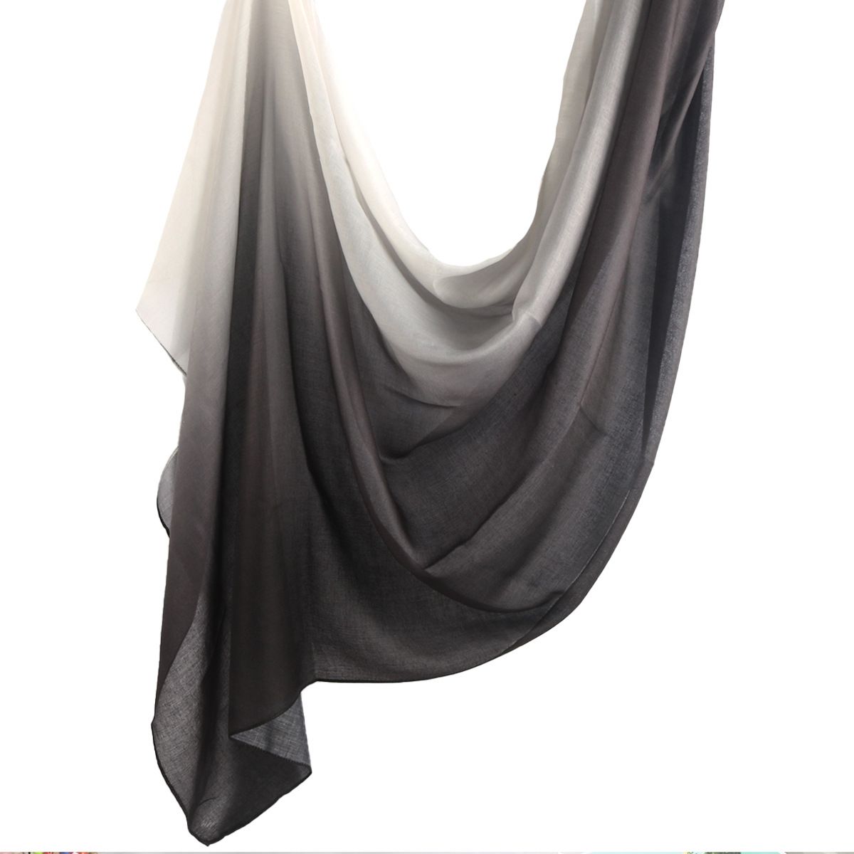 Gradient Chiffon Hijab Scarf for Women Lightweight Long Shawl