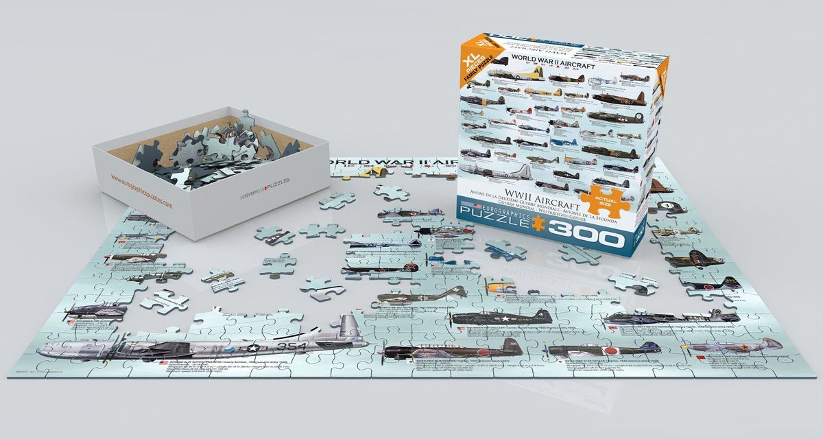 WWII Aircraft 300 Pieces Puzzle