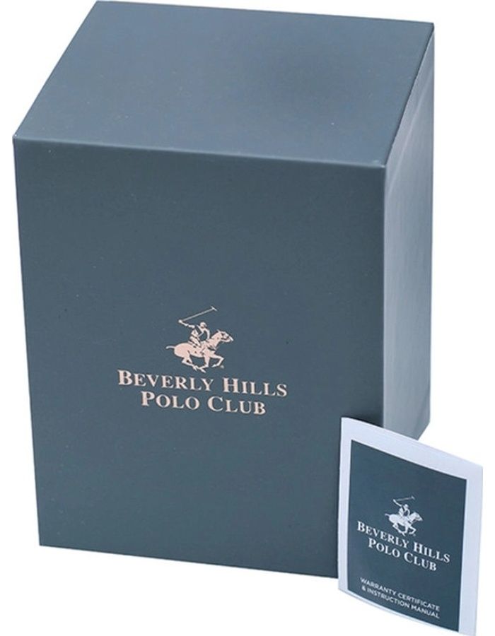Beverly Hills Polo Club Men’s Blue Dial Multi-Function Silicone Strap Watch, 50M Water Resistant, BP3211X.499