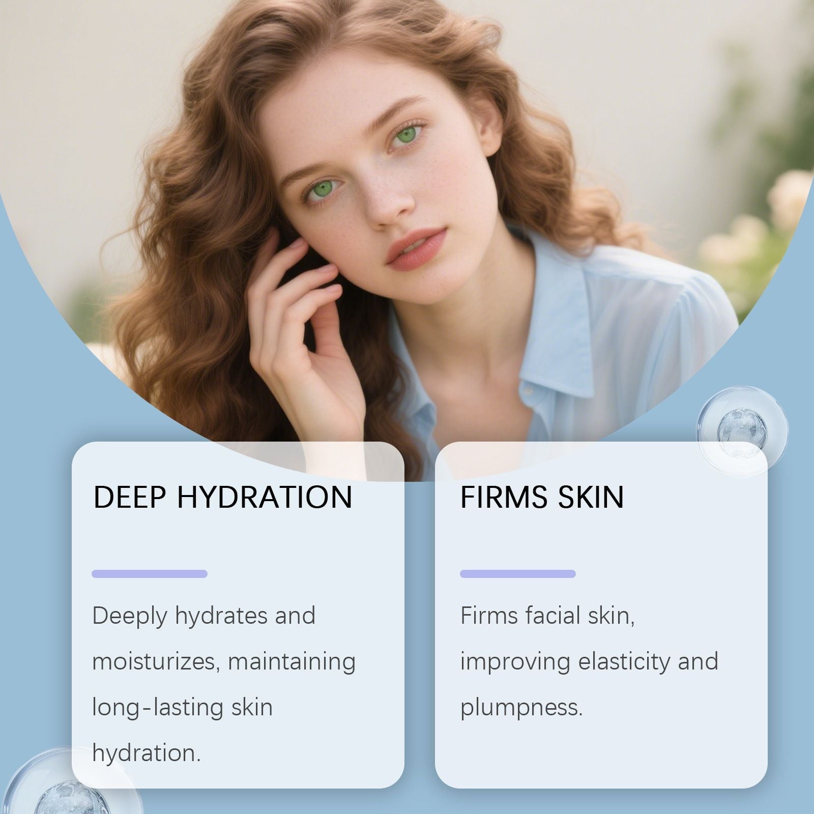 Hydrating Face Moisturizer Cream Lightweight Non-Greasy 60g