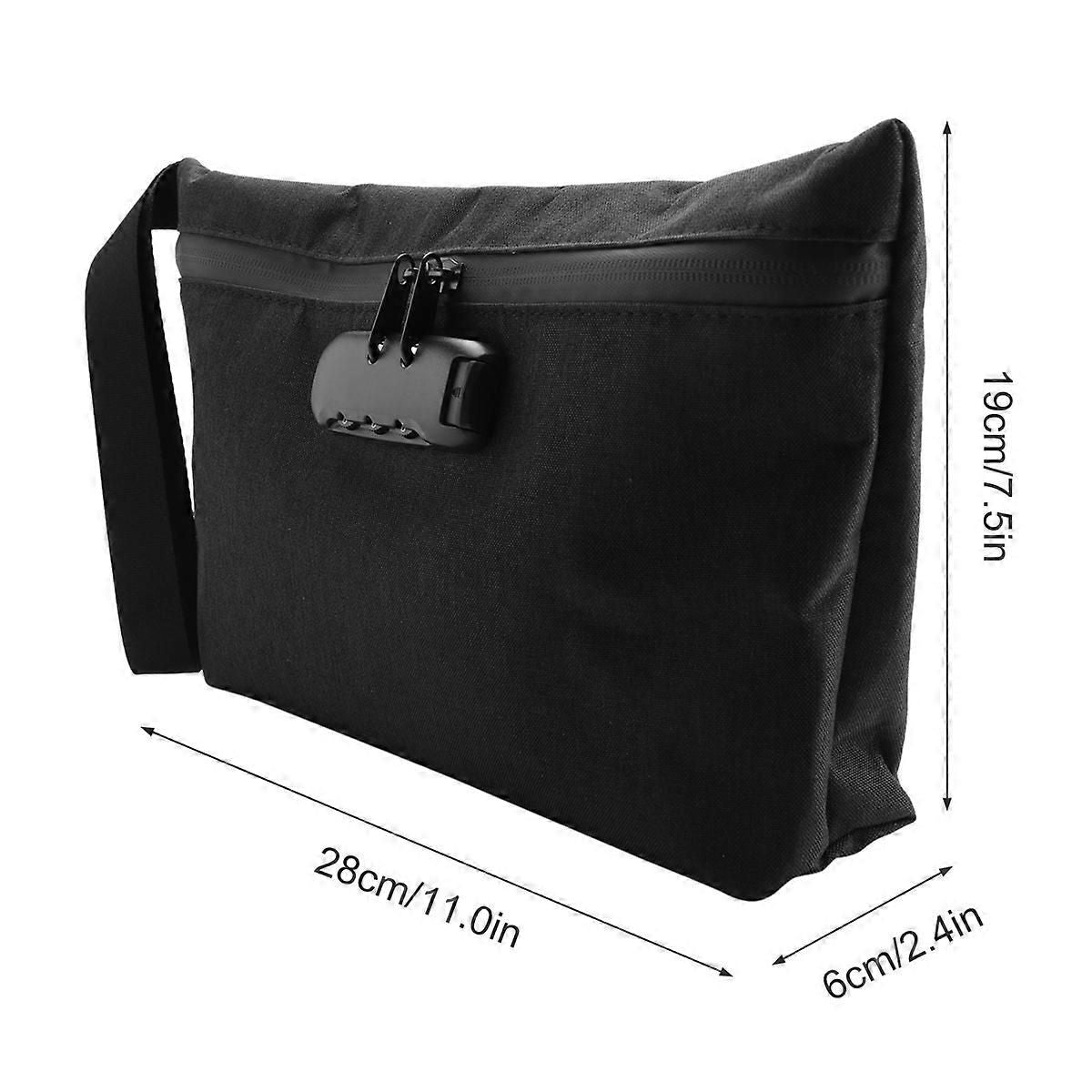 11X7.5in Money Pouch for Travel Storage, Smell Proof Bag