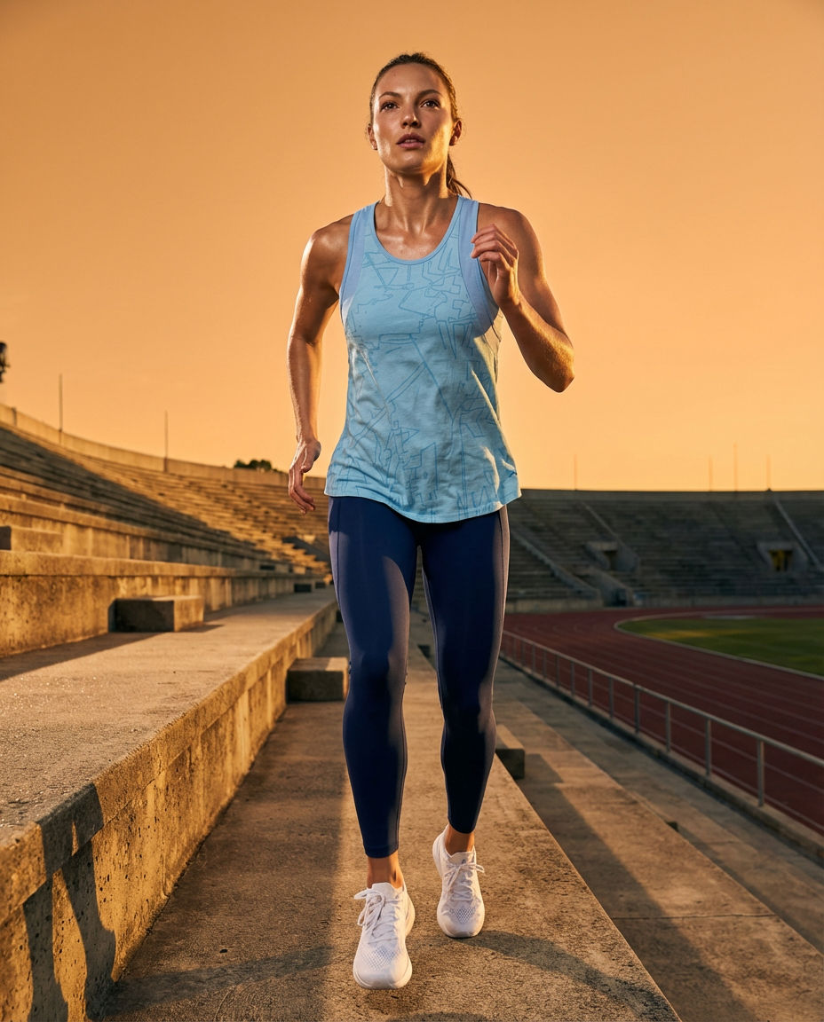 Under Armour Light Blue Patterned Training Tank