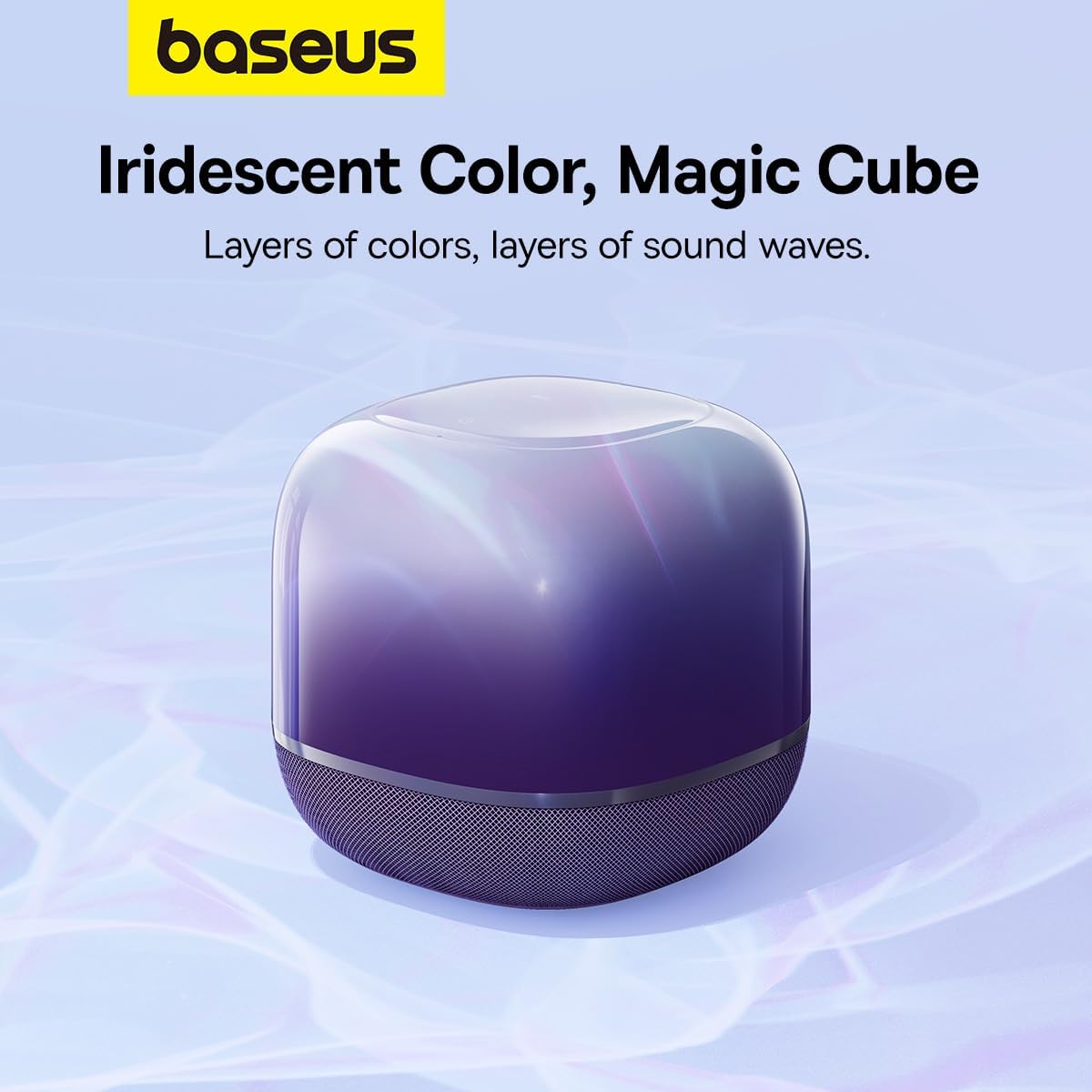 Baseus AeQur V2 Portable Bluetooth Speaker, Purple, 360 Sound