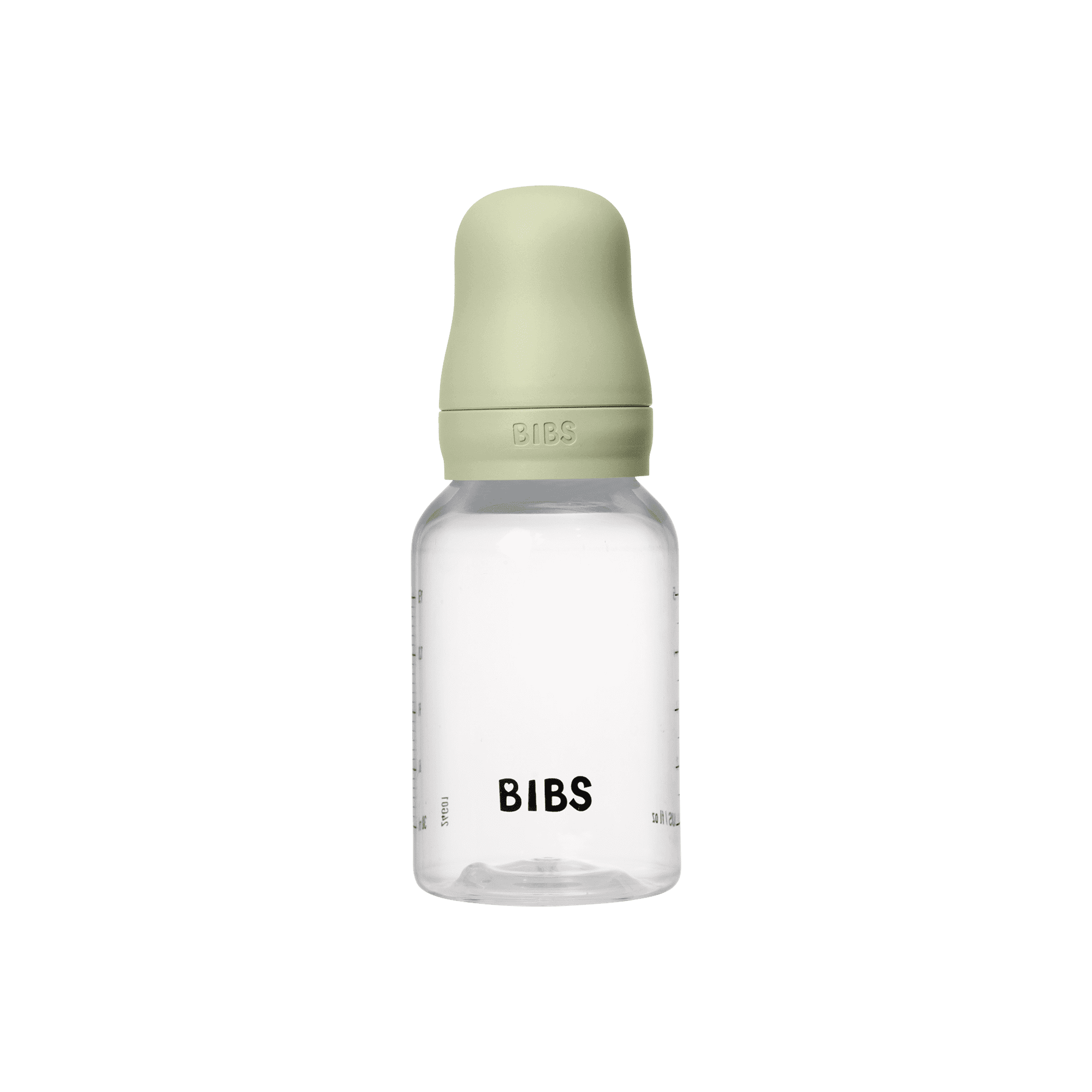 BIBS Baby Bottle with Round Latex Nipple – 150 ml Slow Flow | Sage