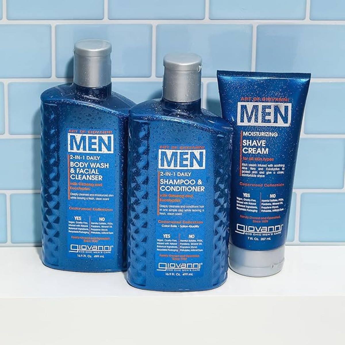 Giovanni Men 2 In 1 Body Wash & Facial Cleanser 499Ml