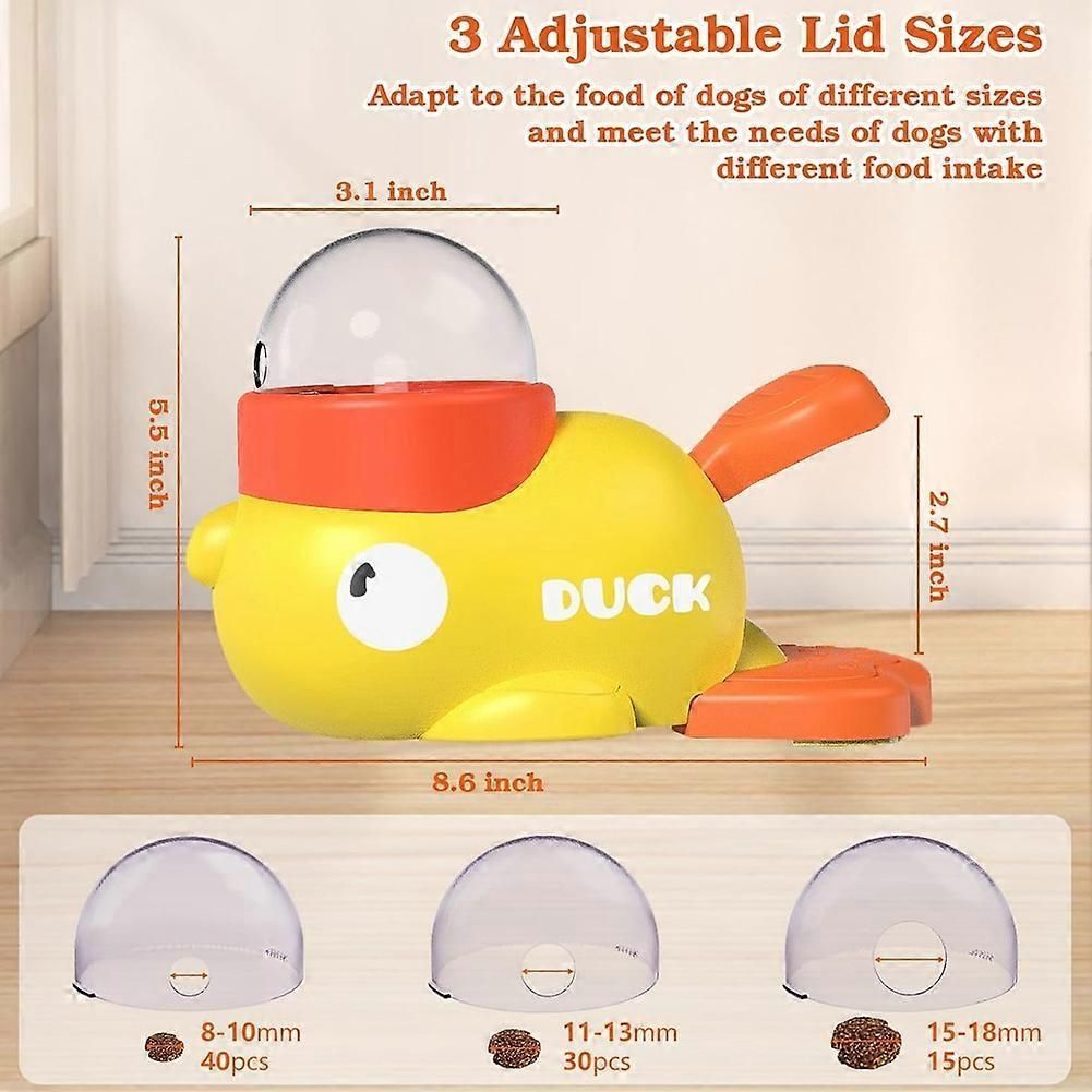 Pet Treat Dispenser Toy, Dog Feeder, Interactive Dog Toy, Duck Treat Dispenser Toy, Slow Puzzle Feeder Small Animal Bowl