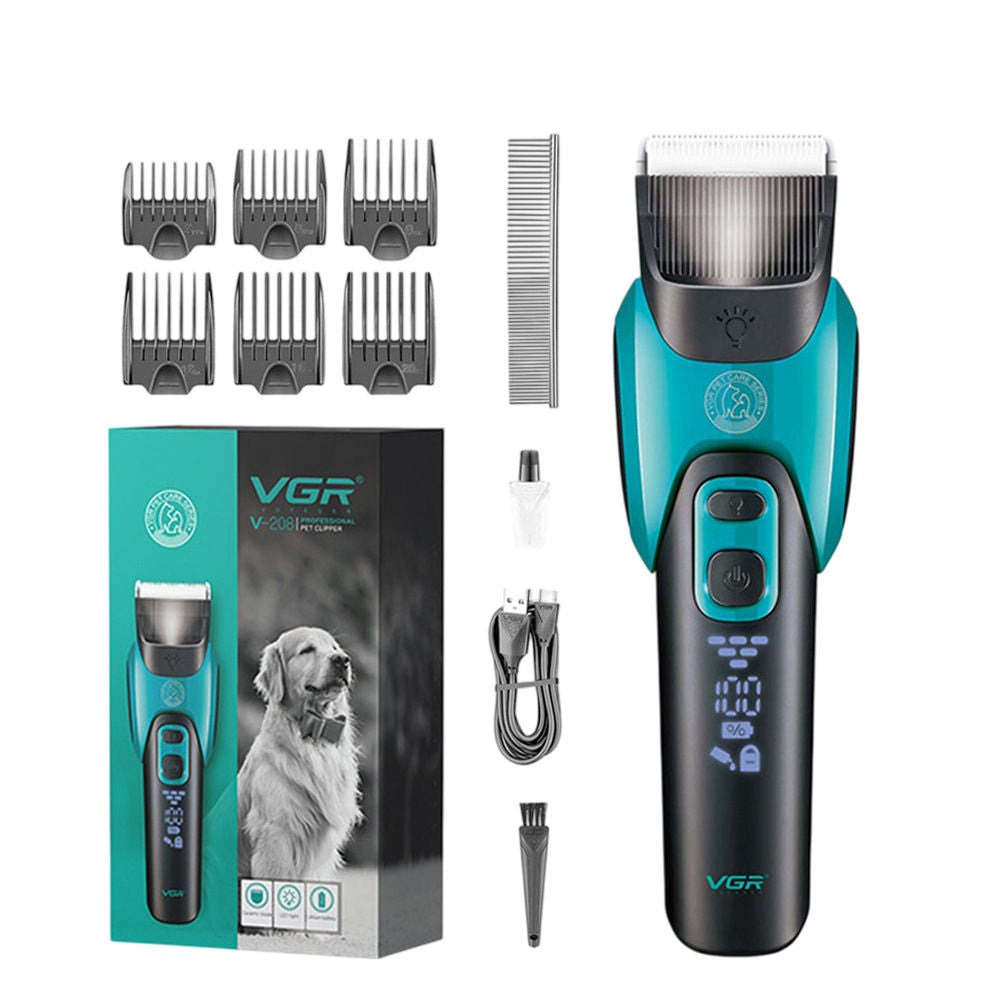 Pet Hair Clipper with 6 Guide Combs
