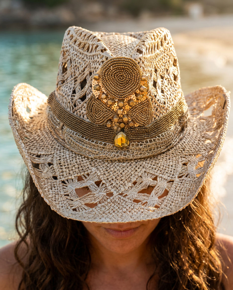 By Carmenzo Golden Muse Hat