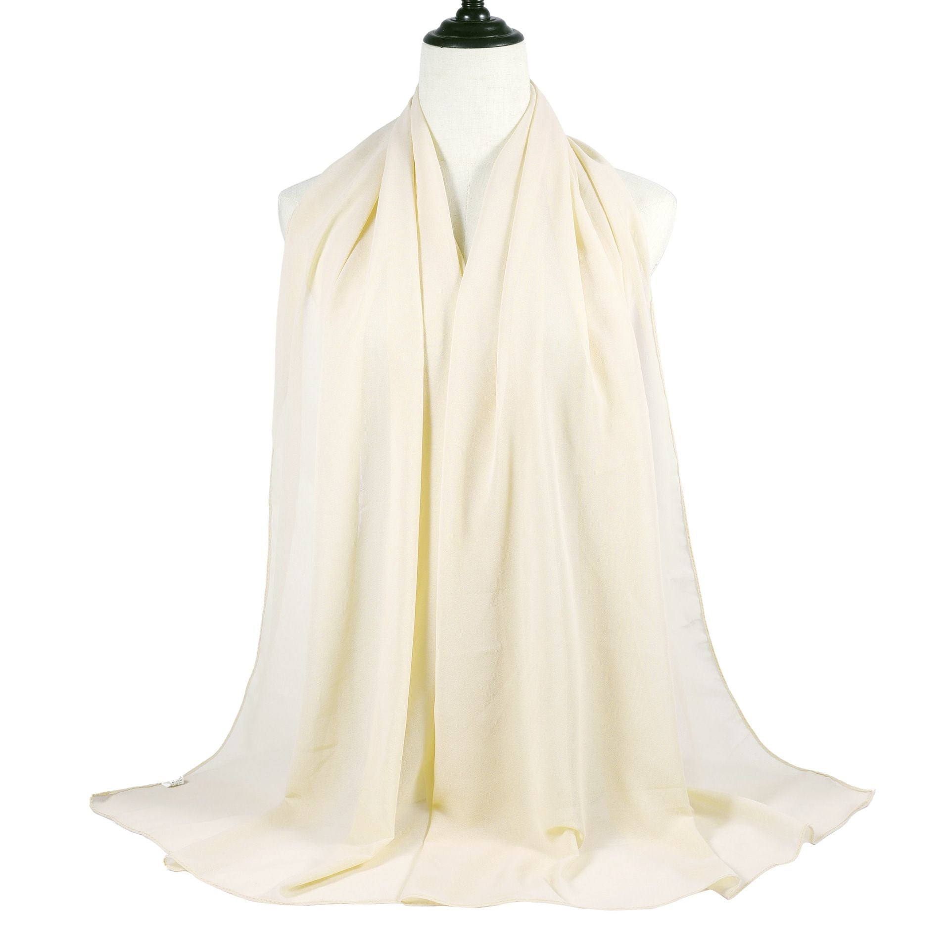 Breathable Chiffon Hijab Scarf for Women Sun Protection 175x75cm
